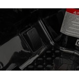 JOKO Elektrické autíčko Jeep OFF Road 4x4, penové kolesá, kožené sedadlo, FM rádio, čierne