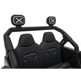 JOKO Elektrické autíčko Jeep OFF Road 4x4, penové kolesá, kožené sedadlo, FM rádio, čierne