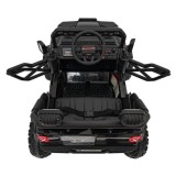 JOKO Elektrické autíčko Jeep OFF Road 4x4, penové kolesá, kožené sedadlo, FM rádio, čierne