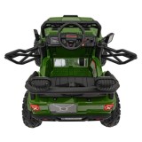 JOKO Elektrické autíčko Jeep OFF Road 4x4, penové kolesá, kožené sedadlo, FM rádio, zelené