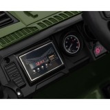 JOKO Elektrické autíčko Jeep OFF Road 4x4, penové kolesá, kožené sedadlo, FM rádio, zelené