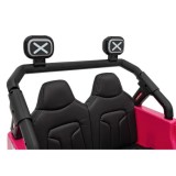 JOKO Elektrické autíčko Jeep OFF Road 4x4, penové kolesá, kožené sedadlo, FM rádio, ružové