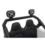 JOKO Elektrické autíčko Jeep OFF Road 4x4, penové kolesá, kožené sedadlo, FM rádio, biele