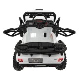 JOKO Elektrické autíčko Jeep OFF Road 4x4, penové kolesá, kožené sedadlo, FM rádio, biele