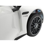 JOKO Elektrické autíčko Mercedes Benz AMG SL63 4x4, penové kolesá, kožené sedadlo, FM rádio, biele