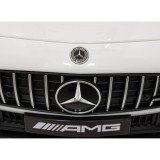 JOKO Elektrické autíčko Mercedes Benz AMG SL63 4x4, penové kolesá, kožené sedadlo, FM rádio, biele