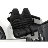 JOKO Elektrické autíčko Mercedes Benz AMG SL63 4x4, penové kolesá, kožené sedadlo, FM rádio, biele
