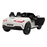 JOKO Elektrické autíčko Mercedes Benz AMG SL63 4x4, penové kolesá, kožené sedadlo, FM rádio, biele
