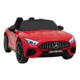 JOKO Elektrické autíčko Mercedes Benz AMG SL63 4x4, penové kolesá, kožené sedadlo, FM rádio, červené