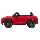 JOKO Elektrické autíčko Mercedes Benz AMG SL63 4x4, penové kolesá, kožené sedadlo, FM rádio, červené