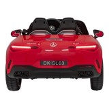 JOKO Elektrické autíčko Mercedes Benz AMG SL63 4x4, penové kolesá, kožené sedadlo, FM rádio, červené