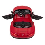 JOKO Elektrické autíčko Mercedes Benz AMG SL63 4x4, penové kolesá, kožené sedadlo, FM rádio, červené