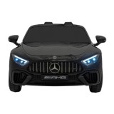 JOKO Elektrické autíčko Mercedes Benz AMG SL63 4x4, penové kolesá, kožené sedadlo, FM rádio, čierne
