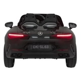 JOKO Elektrické autíčko Mercedes Benz AMG SL63 4x4, penové kolesá, kožené sedadlo, FM rádio, čierne