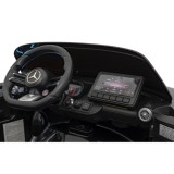 JOKO Elektrické autíčko Mercedes Benz AMG SL63 4x4, penové kolesá, kožené sedadlo, FM rádio, čierne