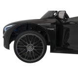 JOKO Elektrické autíčko Mercedes Benz AMG SL63 4x4, penové kolesá, kožené sedadlo, FM rádio, čierne
