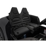 JOKO Elektrické autíčko Mercedes Benz AMG SL63 4x4, penové kolesá, kožené sedadlo, FM rádio, čierne