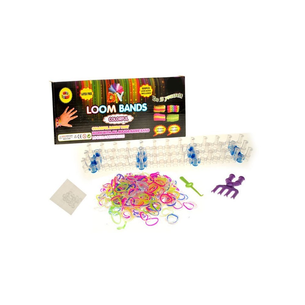Loom Band Silikónové gumičky 600ks 