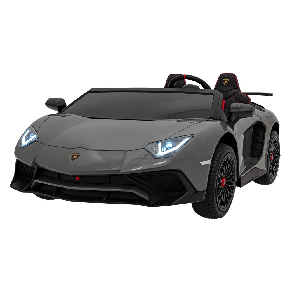 JOKO Elektrické Autíčko Lamborghini Aventador SV Strong 200W 24V, Bezkomutátorový motor, Nafukovacie kolesá, Dvojmiestne kožené 