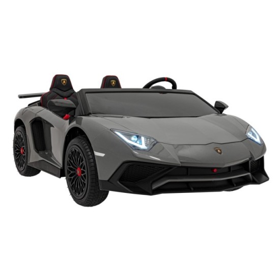 JOKO Elektrické Autíčko Lamborghini Aventador SV Strong 200W 24V, Bezkomutátorový motor, Nafukovacie kolesá, Dvojmiestne kožené 