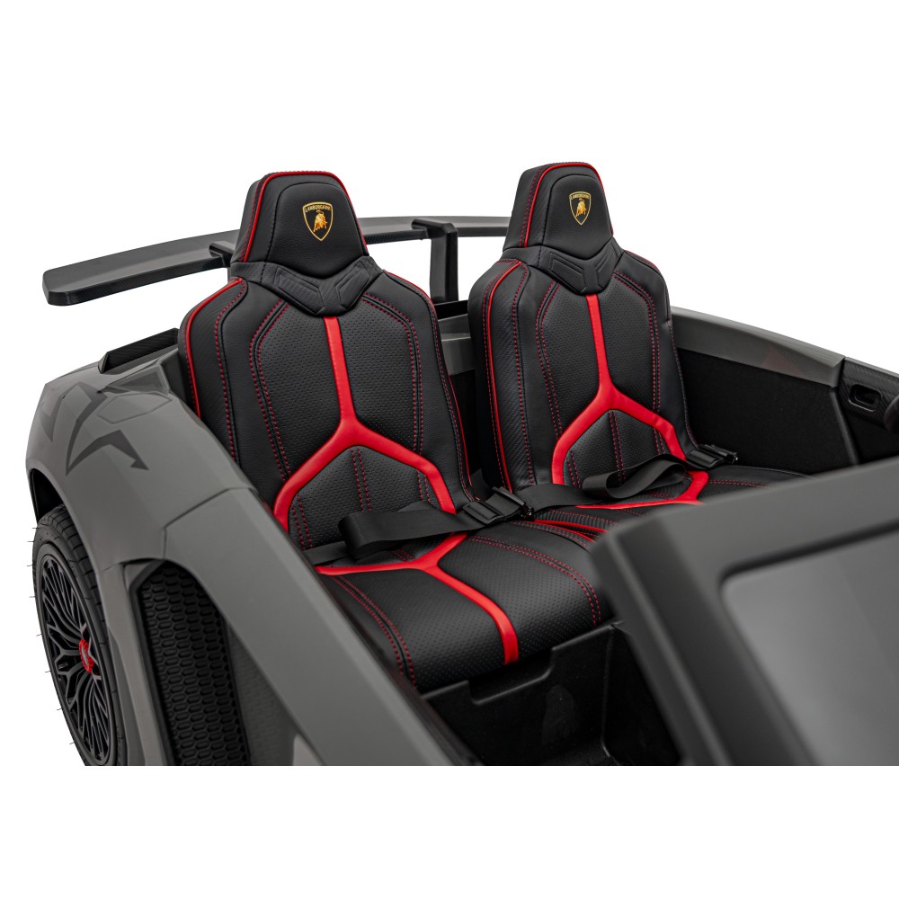 JOKO Elektrické Autíčko Lamborghini Aventador SV Strong 200W 24V, Bezkomutátorový motor, Nafukovacie kolesá, Dvojmiestne kožené 