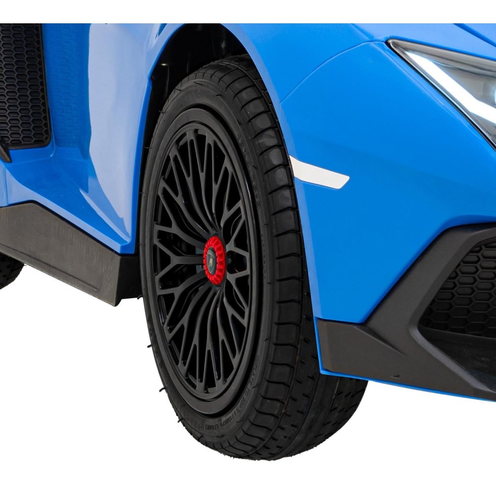 JOKO Elektrické Autíčko Lamborghini Aventador SV Strong 200W 24V, Bezkomutátorový motor, Nafukovacie kolesá, Dvojmiestne kožené