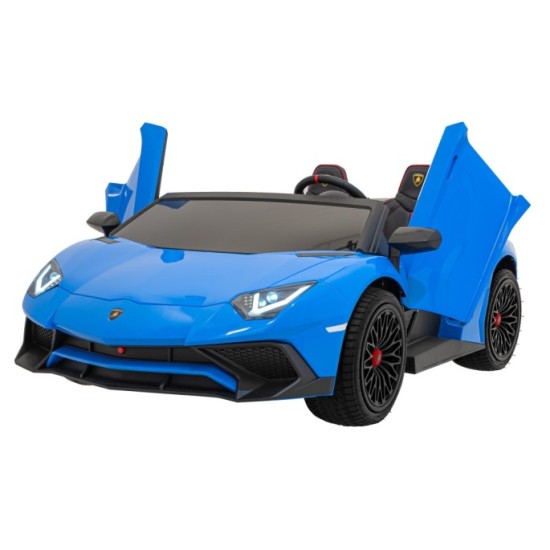 JOKO Elektrické Autíčko Lamborghini Aventador SV Strong 200W 24V, Bezkomutátorový motor, Nafukovacie kolesá, Dvojmiestne kožené