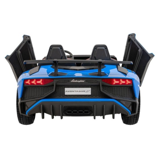 JOKO Elektrické Autíčko Lamborghini Aventador SV Strong 200W 24V, Bezkomutátorový motor, Nafukovacie kolesá, Dvojmiestne kožené