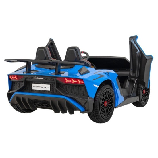JOKO Elektrické Autíčko Lamborghini Aventador SV Strong 200W 24V, Bezkomutátorový motor, Nafukovacie kolesá, Dvojmiestne kožené