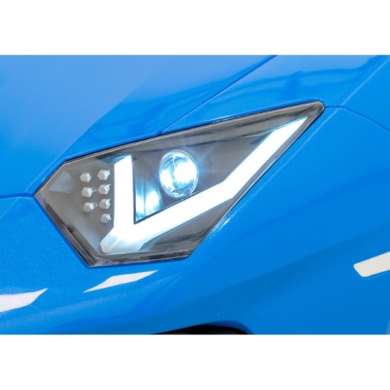 JOKO Elektrické Autíčko Lamborghini Aventador SV Strong 200W 24V, Bezkomutátorový motor, Nafukovacie kolesá, Dvojmiestne kožené
