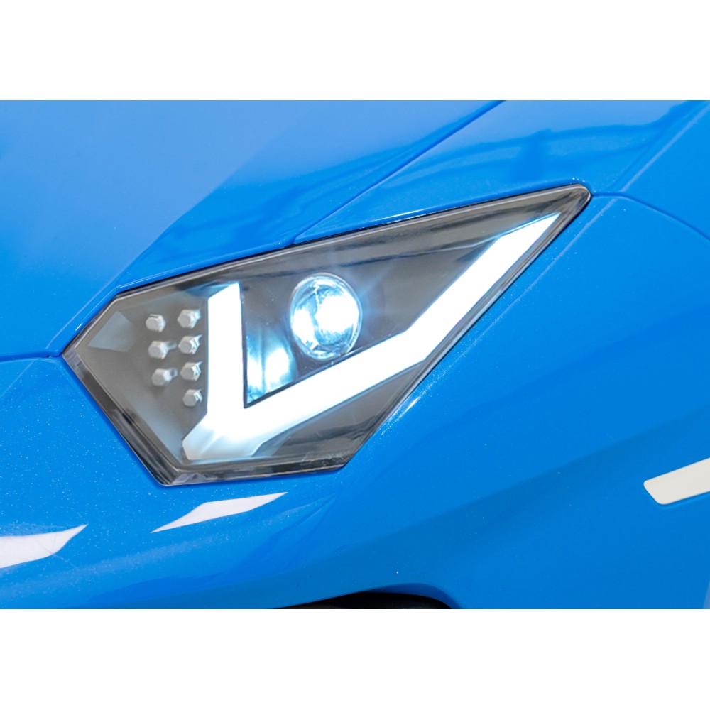 JOKO Elektrické Autíčko Lamborghini Aventador SV Strong 200W 24V, Bezkomutátorový motor, Nafukovacie kolesá, Dvojmiestne kožené
