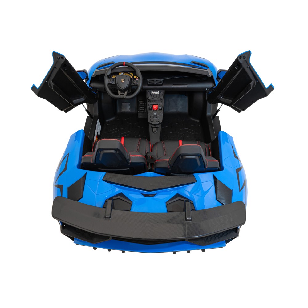 JOKO Elektrické Autíčko Lamborghini Aventador SV Strong 200W 24V, Bezkomutátorový motor, Nafukovacie kolesá, Dvojmiestne kožené