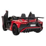 JOKO Elektrické Autíčko Lamborghini Aventador SV Strong 200W 24V, Bezkomutátorový motor, Nafukovacie kolesá, Dvojmiestne kožené
