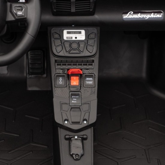 JOKO Elektrické Autíčko Lamborghini Aventador SV Strong 200W 24V, Bezkomutátorový motor, Nafukovacie kolesá, Dvojmiestne kožené