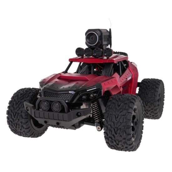JOKO RC Kovové Auto Jeep MEGA Crawler PIONEER 1:12 s Kamerou, na diaľkové ovládanie, rýchlosť 28km/h, Dual Mode Control, červené