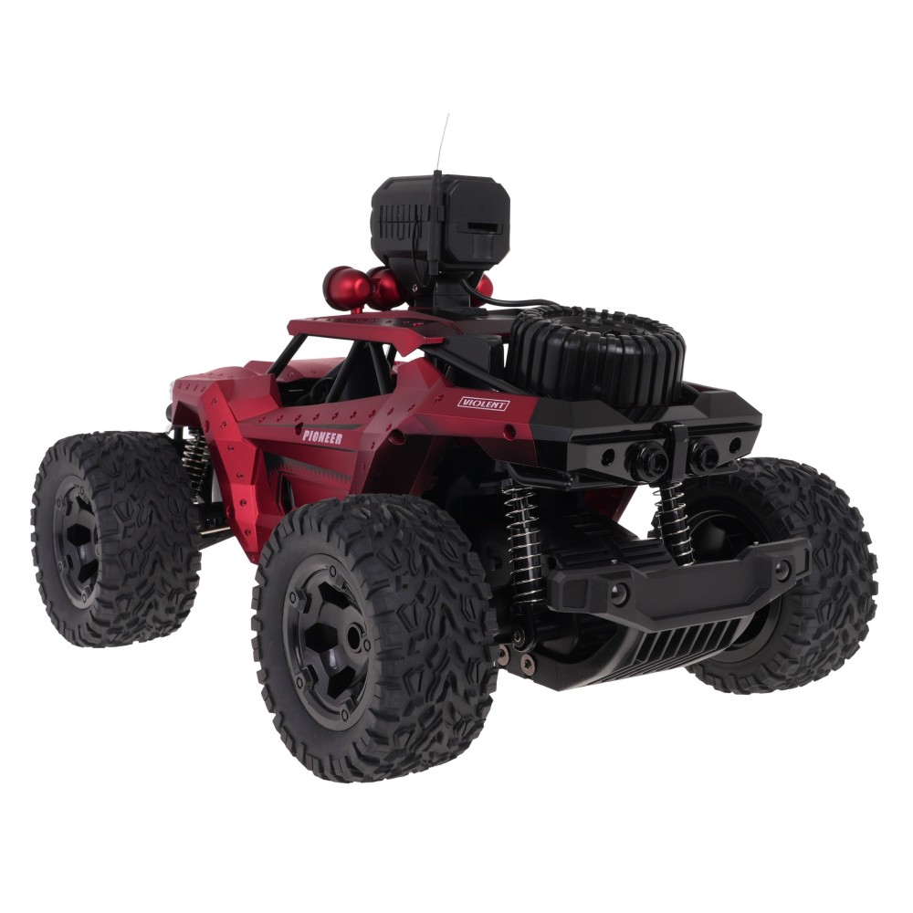 JOKO RC Kovové Auto Jeep MEGA Crawler PIONEER 1:12 s Kamerou, na diaľkové ovládanie, rýchlosť 28km/h, Dual Mode Control, červené