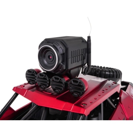 JOKO RC Kovové Auto Jeep MEGA Crawler PIONEER 1:12 s Kamerou, na diaľkové ovládanie, rýchlosť 28km/h, Dual Mode Control, červené