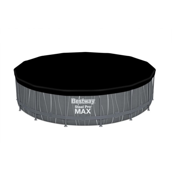 Bestway 561GD Bazén s Kovovu Konštrukciou Steel Pro MAX 457 cm x 107 cm + LED Osvetlenie + Filtračné čerpadlo, plachta, rebrík