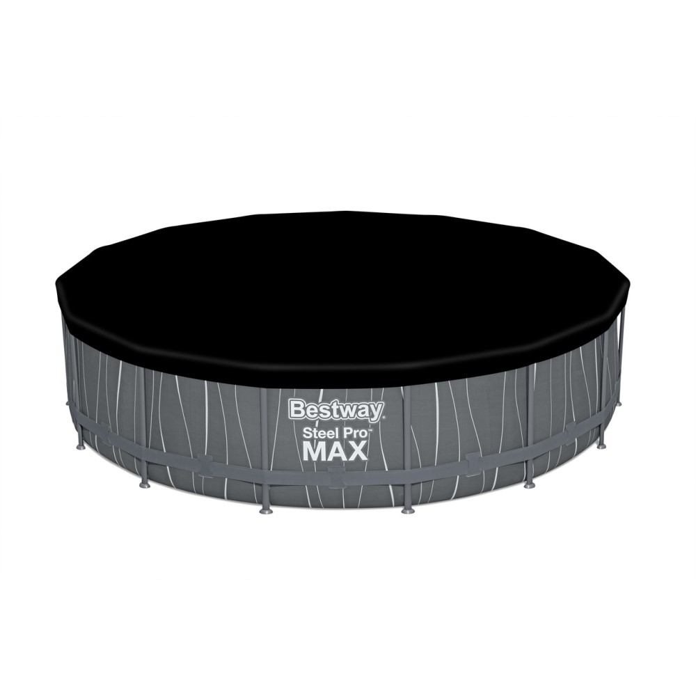 Bestway 561GD Bazén s Kovovu Konštrukciou Steel Pro MAX 457 cm x 107 cm + LED Osvetlenie + Filtračné čerpadlo, plachta, rebrík