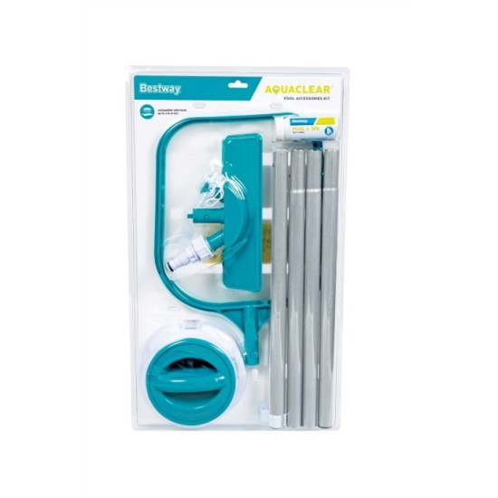 Bestway 58794 Sada na čistenie bazéna + Dávkovač Chemikálií s Teplomerom, sada 5v1