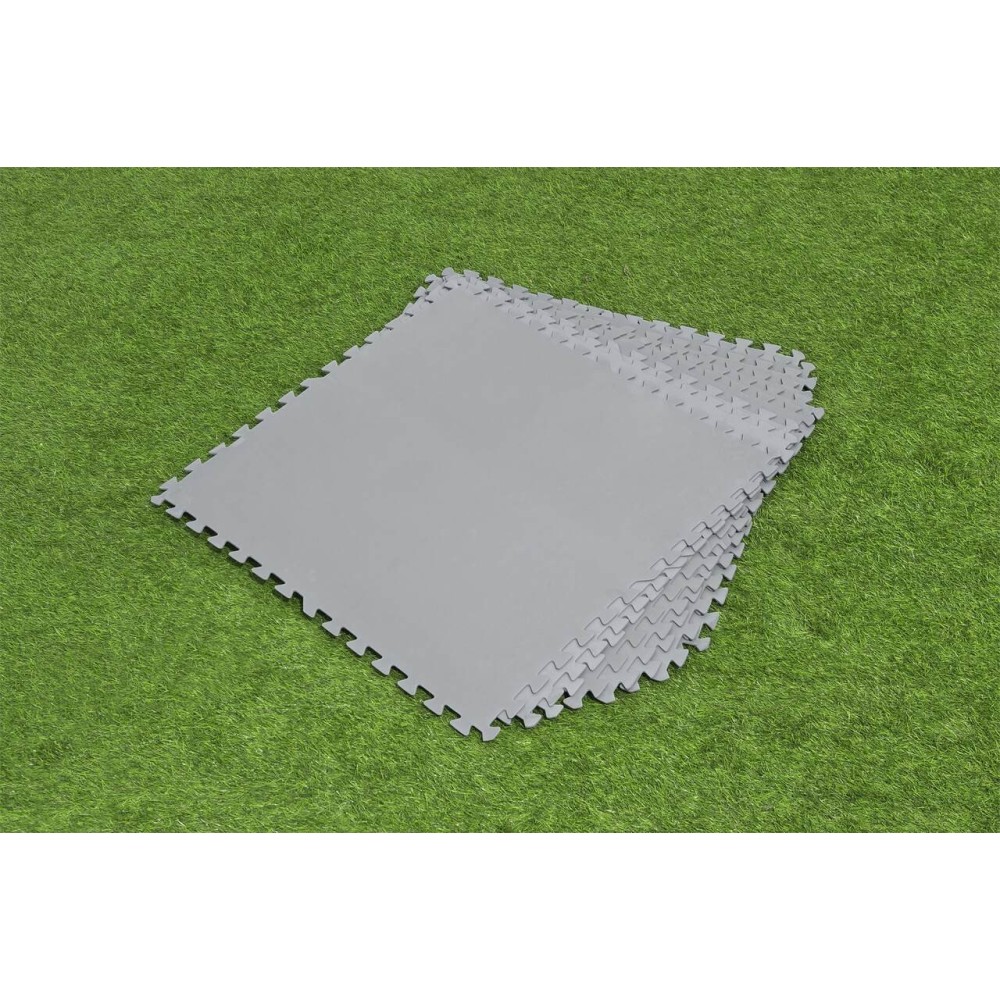 BESTWAY 58636 Penová Podlaha 78 x 78 cm pod bazén, pokrytá plocha 5,45 m², sivá