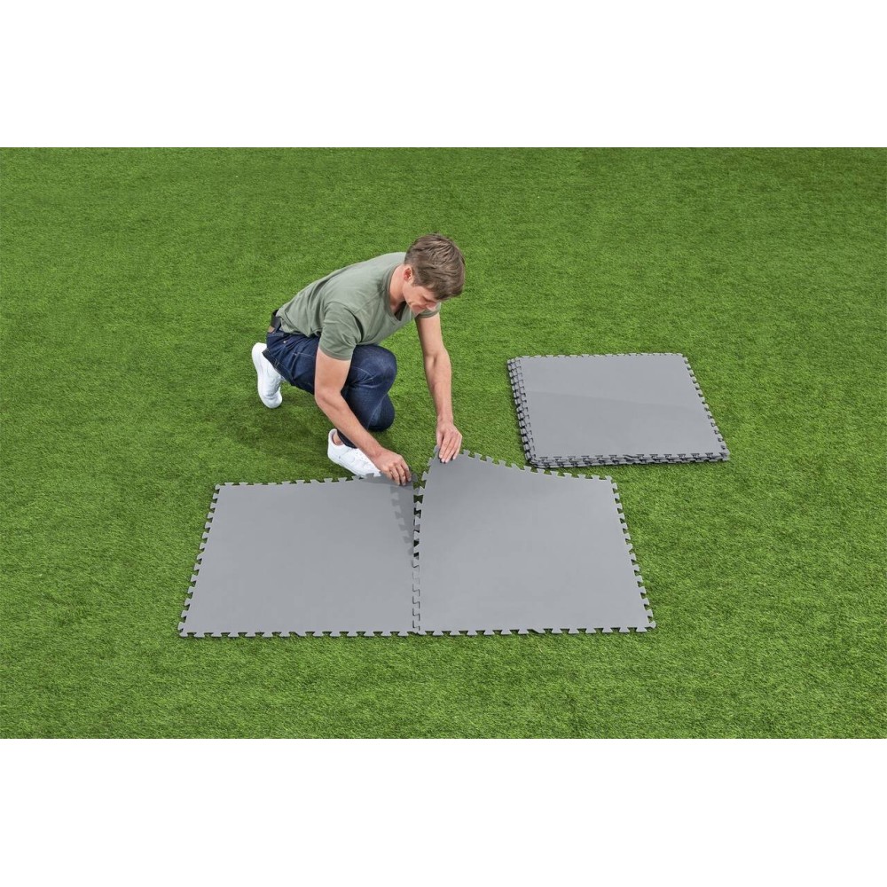 BESTWAY 58636 Penová Podlaha 78 x 78 cm pod bazén, pokrytá plocha 5,45 m², sivá