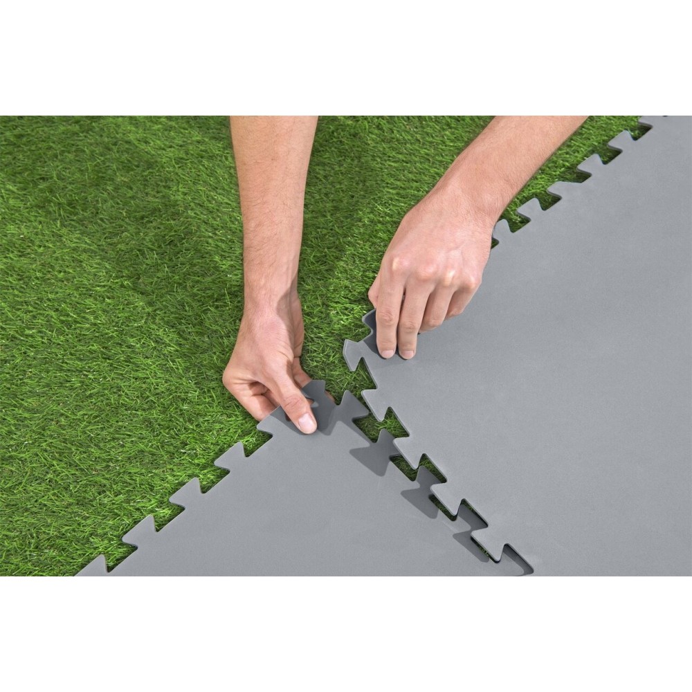 BESTWAY 58636 Penová Podlaha 78 x 78 cm pod bazén, pokrytá plocha 5,45 m², sivá