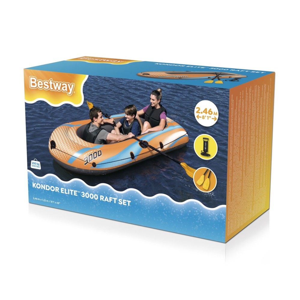 Bestway 61145 Nafukovací Čln Kondor Elite 3000, 246 cm x 122 cm