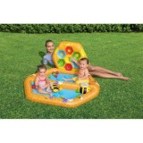 Bestway 52639 Detský Nafukovací bazén s Loptovou Hrou 127x119x61cm + 2 včielky + 20 loptičiek