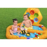 Bestway 52639 Detský Nafukovací bazén s Loptovou Hrou 127x119x61cm + 2 včielky + 20 loptičiek