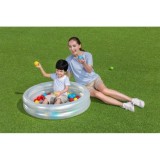 Bestway 51141 Detský Nafukovací Bazén priemer 91 cm + Loptičky 50ks, modrý