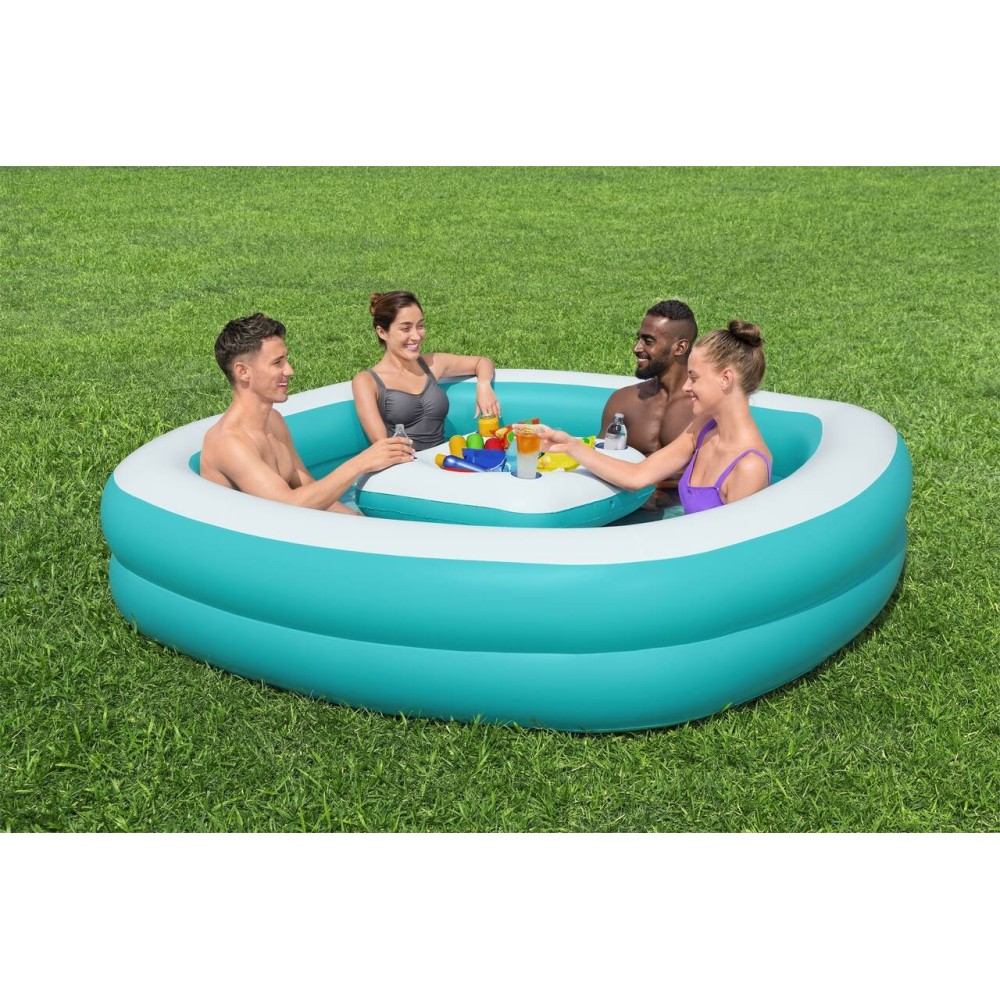 Bestway 54446 Nafukovací bazén s Plávajúcim stolíkom 218x218x48cm