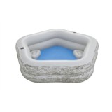 Bestway 54423 Nafukovací Bazén + 2 nafukovacie stoličky 213x206x53cm