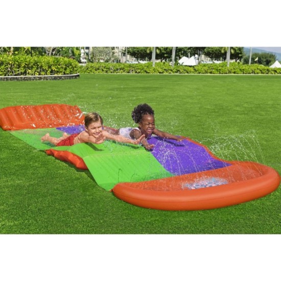 Bestway 52634 Vodná šmýkačka Dvojitá 488cm + vstavaný oblúk